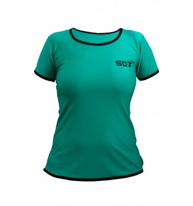 Camiseta verde con mangas